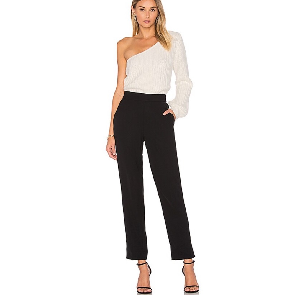 Vince Crepe Lounge Pant In Black. Size Small. Straight Leg Trousers.